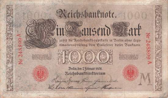 1000 Mark 1908 MA ro.36